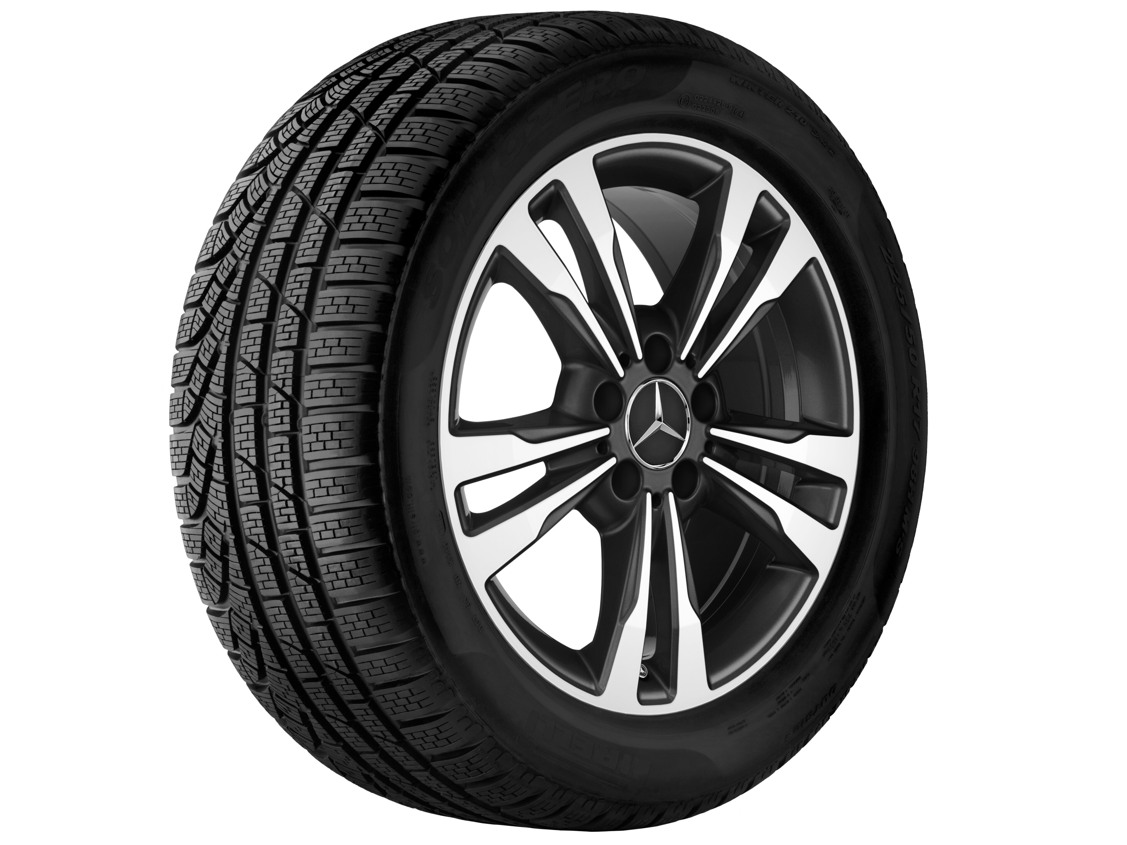 5-Doppelspeichen-Rad, 45,7 cm (18 Zoll), glan