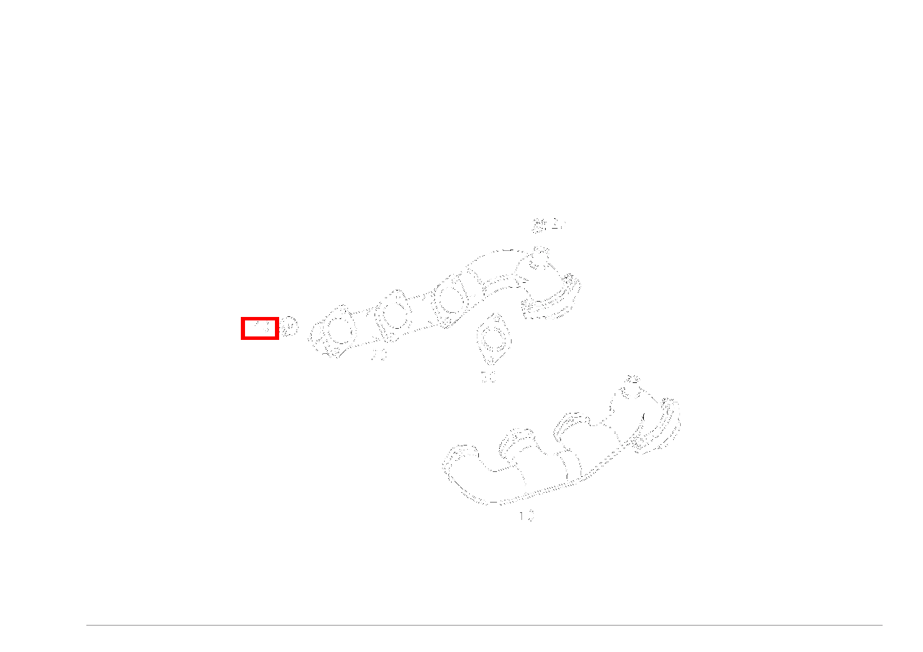 Sechskantmutter AUSPUFFKRUEMMER AN ZYLINDERKOPF; M6 SLK 320 AMG KOMP 170