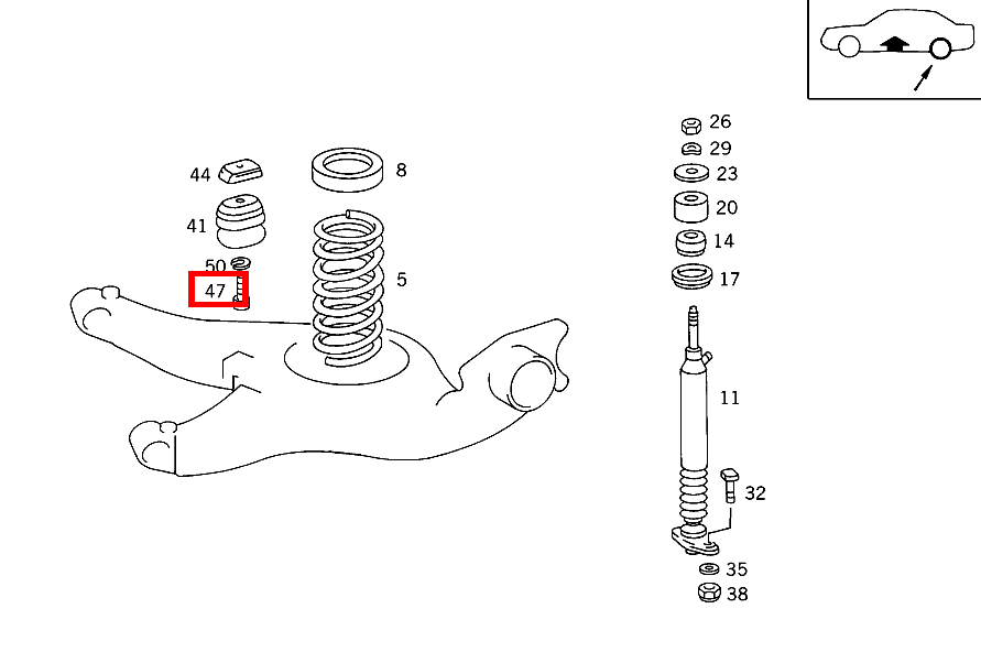 Zylinder-Schraube ANSCHLAGPUFFER AN RAHMEN; M8X30-10.9 560 SEC-126 126 Zylinder-Schraube ANSCHLAGPUFFER AN RAHMEN; M8X30-10.9 560 SEC-126 126