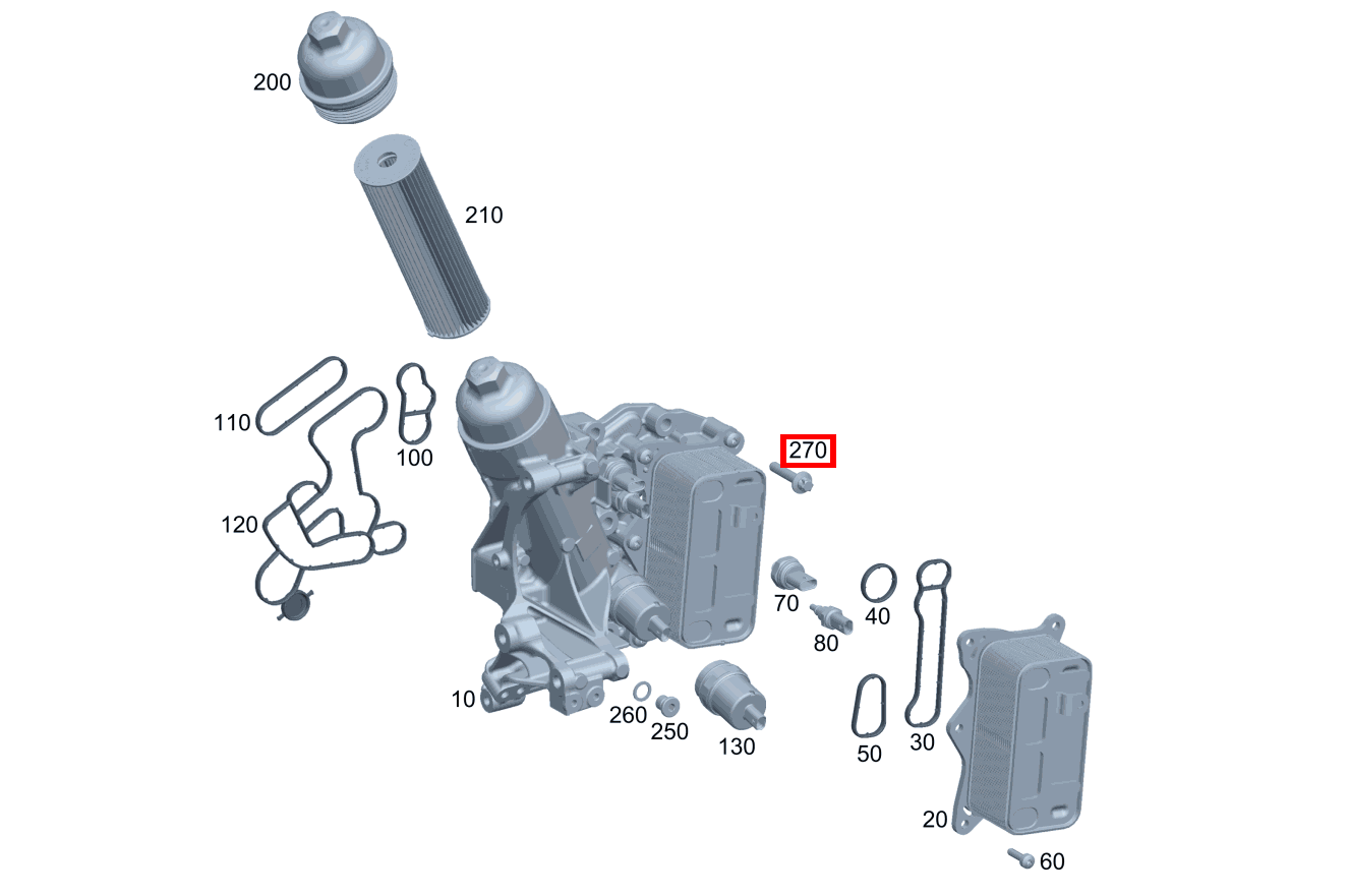 Sechsrundschraube M8X40 C 220 d T-Modell 247