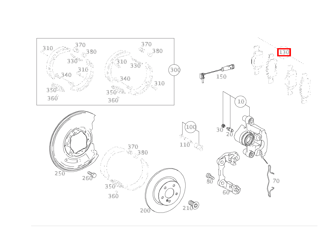 Teilesatz Bremsbelag Teilesatz E 400 Coupé 207