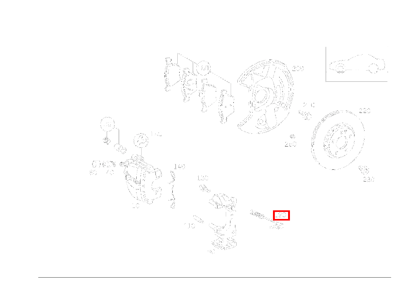 Belagverschleisssensor BREMSBELAGVERSCHLEISSANZEIGE,RECHTS SLK 320 V6 170