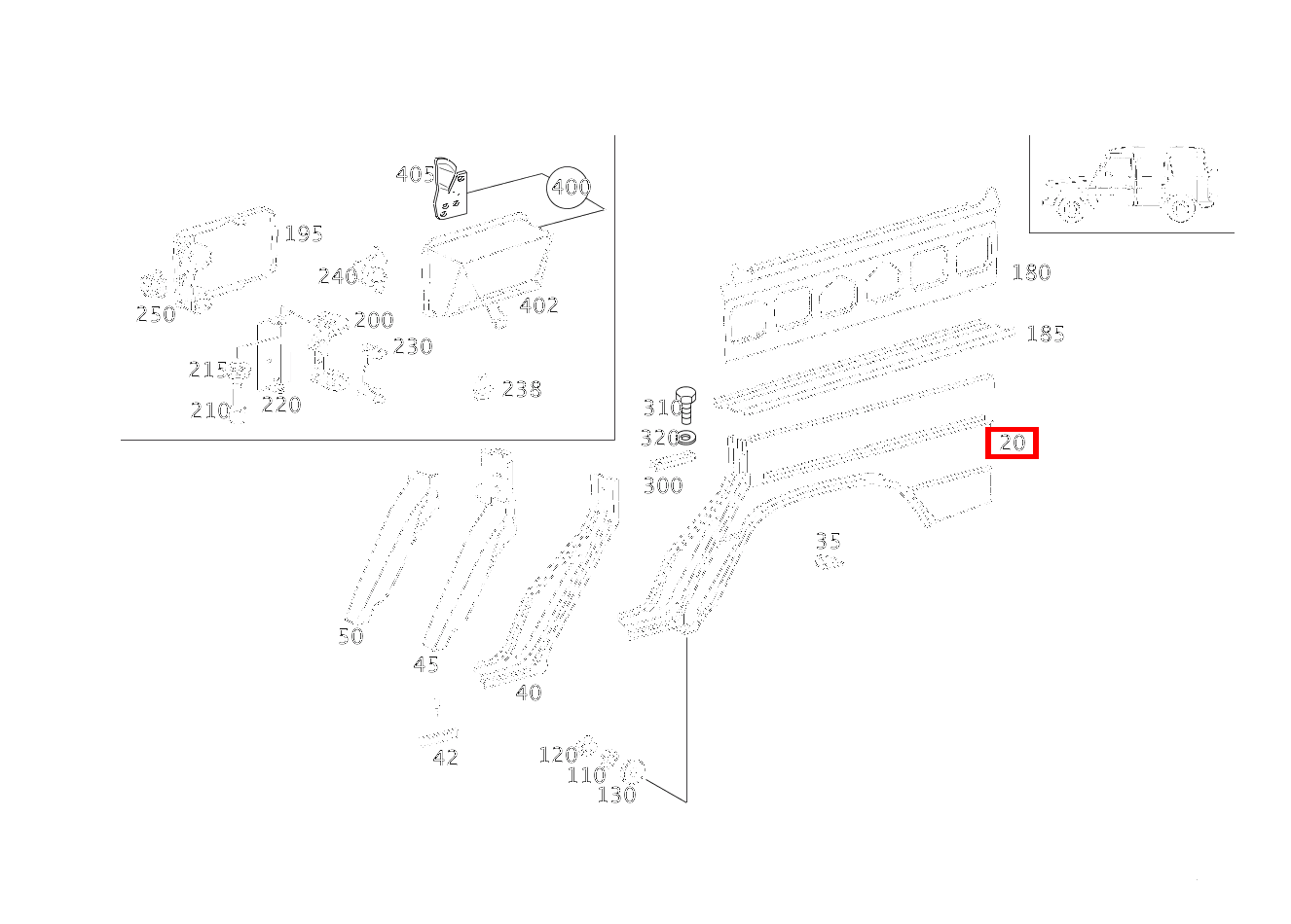 Kotflügel hinten RECHTS G 280CDI 4X4 2850 461 Kotflügel hinten RECHTS G 280CDI 4X4 2850 461
