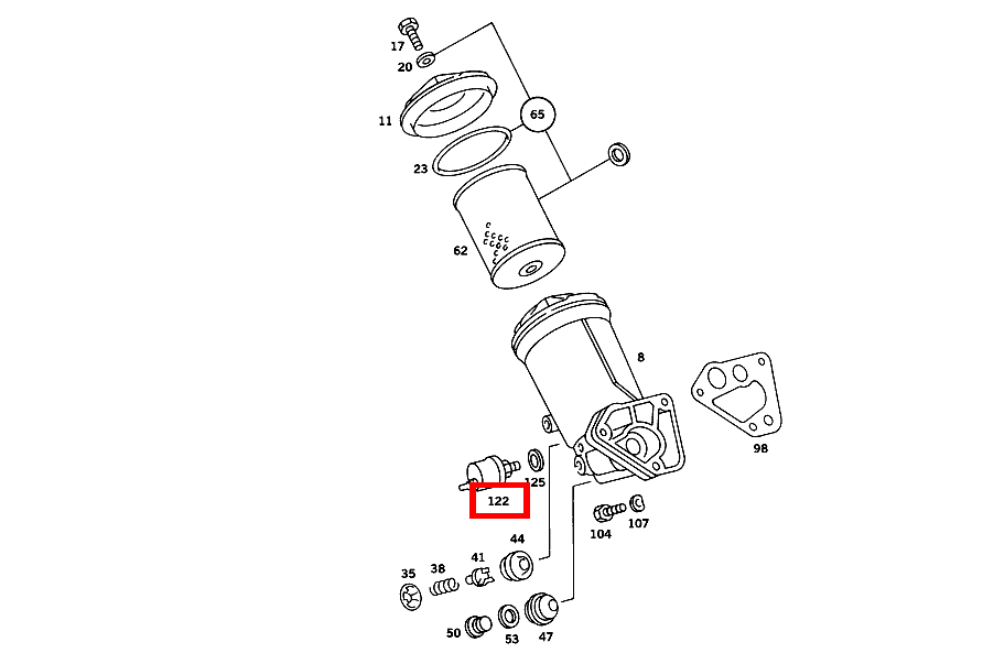 Drucksensor OELDRUCKMESSER 420 SEC COUPE mit Automatic 126