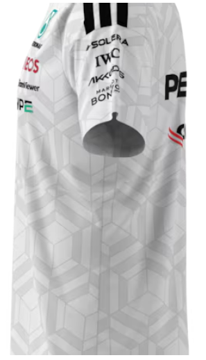T-Shirt Herren, Fahrer, Mercedes-AMG F1 weiß