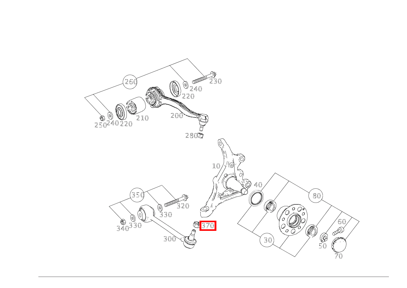 Sechskantmutter QUERSTREBE AN ACHSSCHENKEL, RECHTS; M14X1,5 E 350 d Cabriolet 253