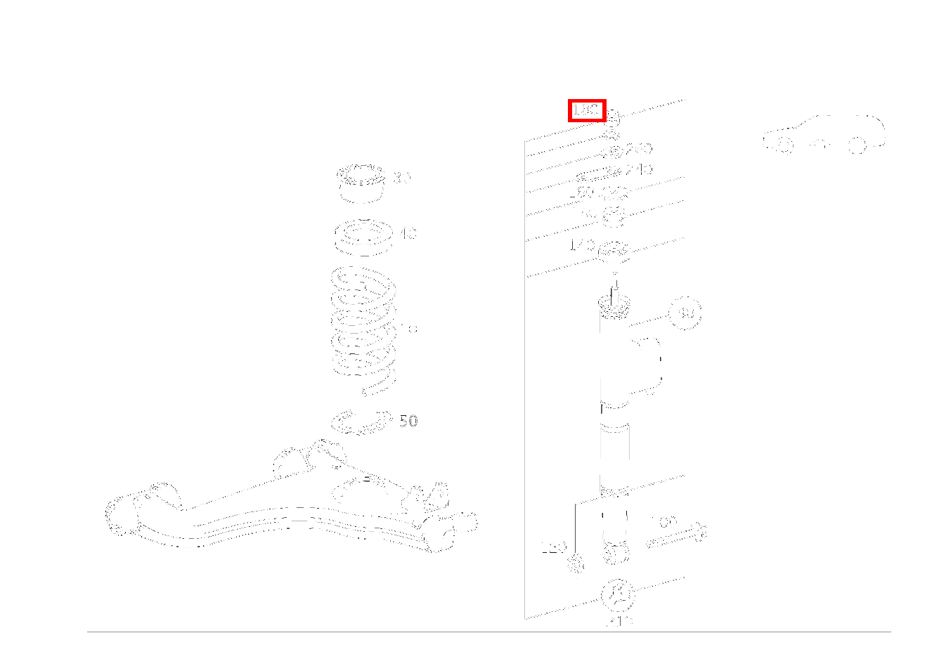 Sechskantmutter STOSSDAEMPFER AN RAHMEN; M10 E 55 T AMG 210