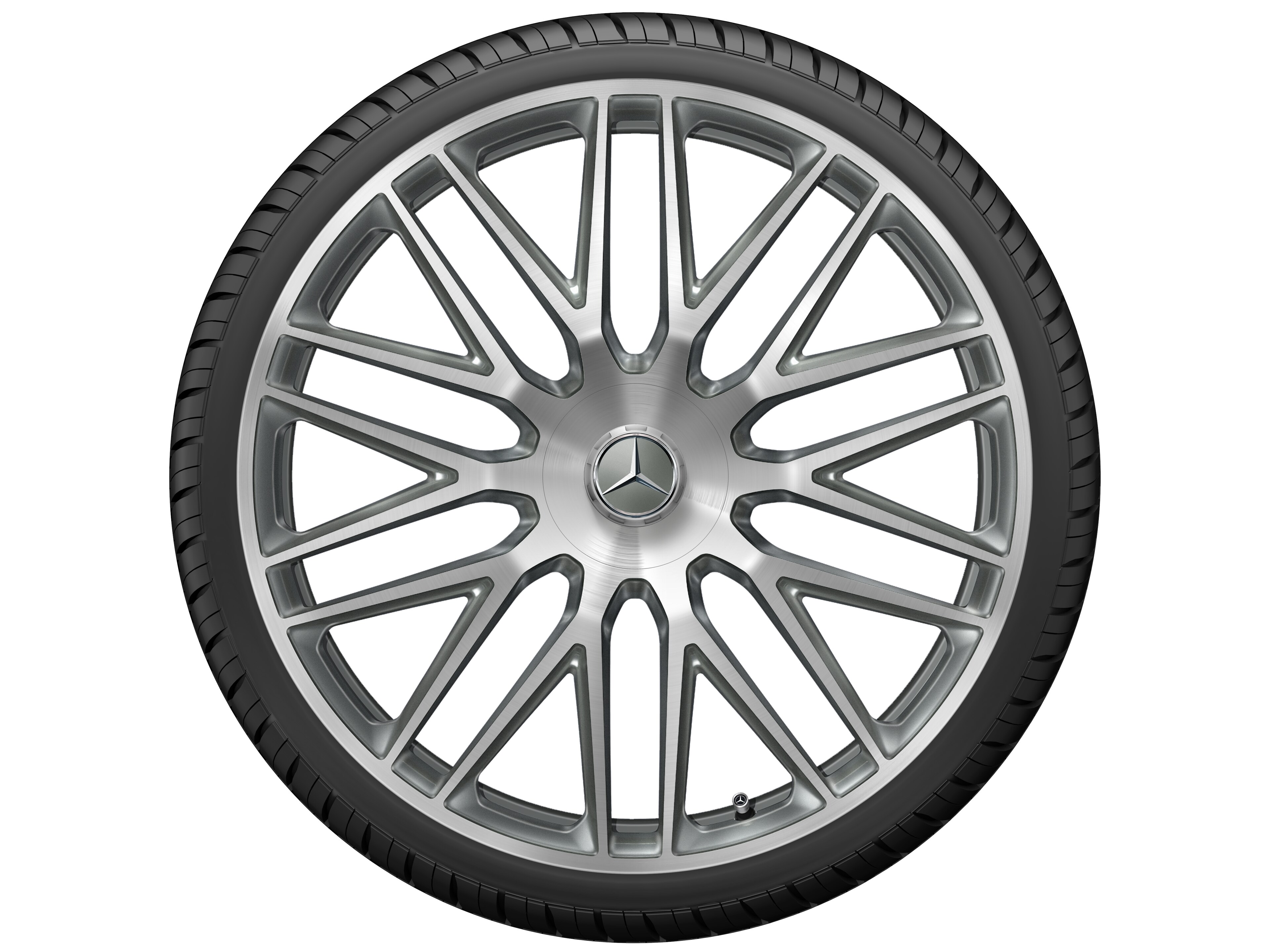 AMG Schmiederad, 23 Zoll 11,5 J x 23 ET 47, titangrau, glanzgedreht