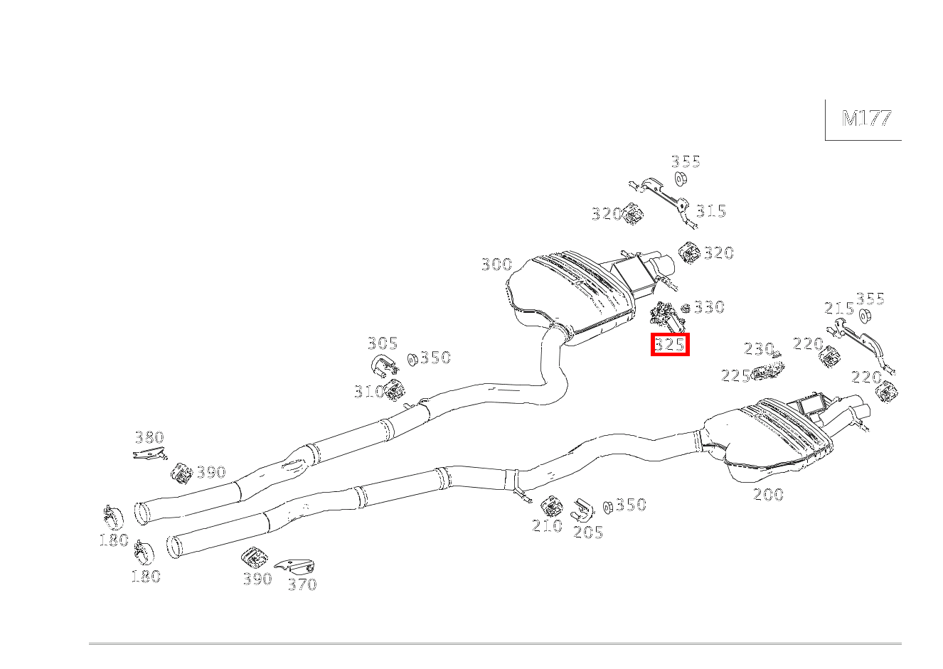 Aktuator AN ABGASLEITUNG RECHTS S 63 AMG 4MATIC+ lang 222