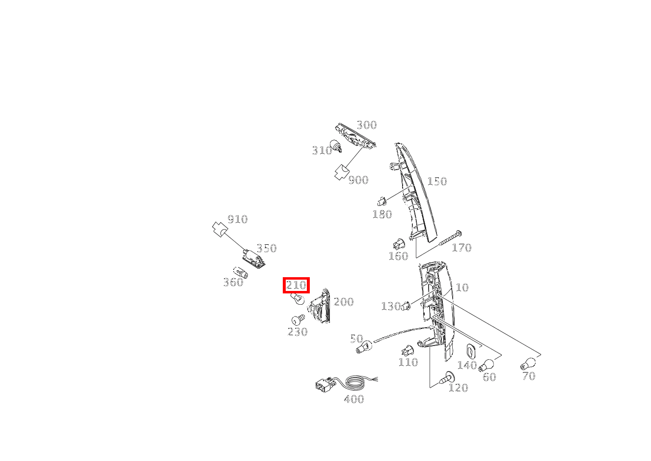 Glühlampe Nebelleuchte rechts; 12V-21W 111 CDI 415
