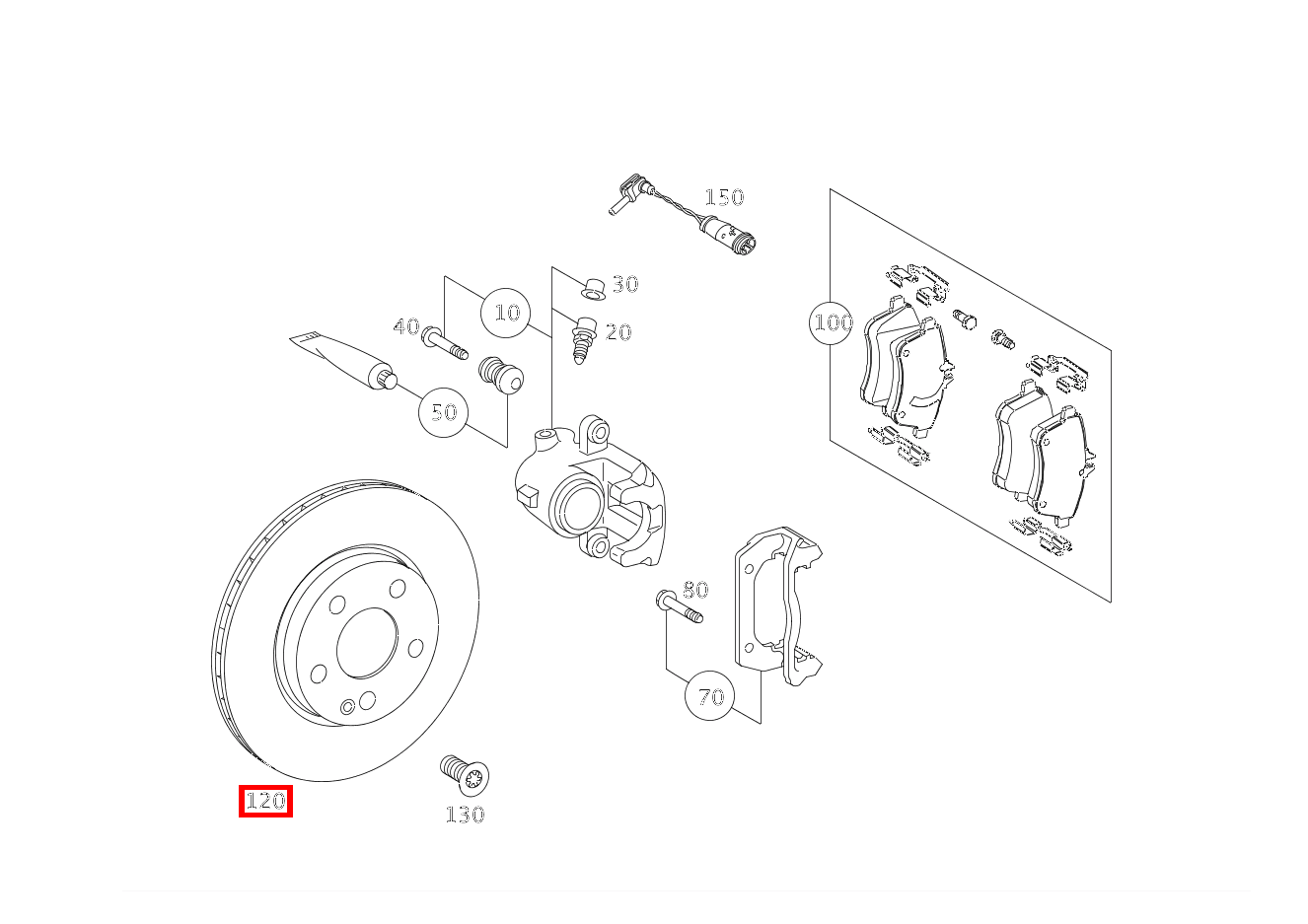 Bremsscheibe belüftet LINKS UND RECHTS B 200 Turbo Sports Tourer 245