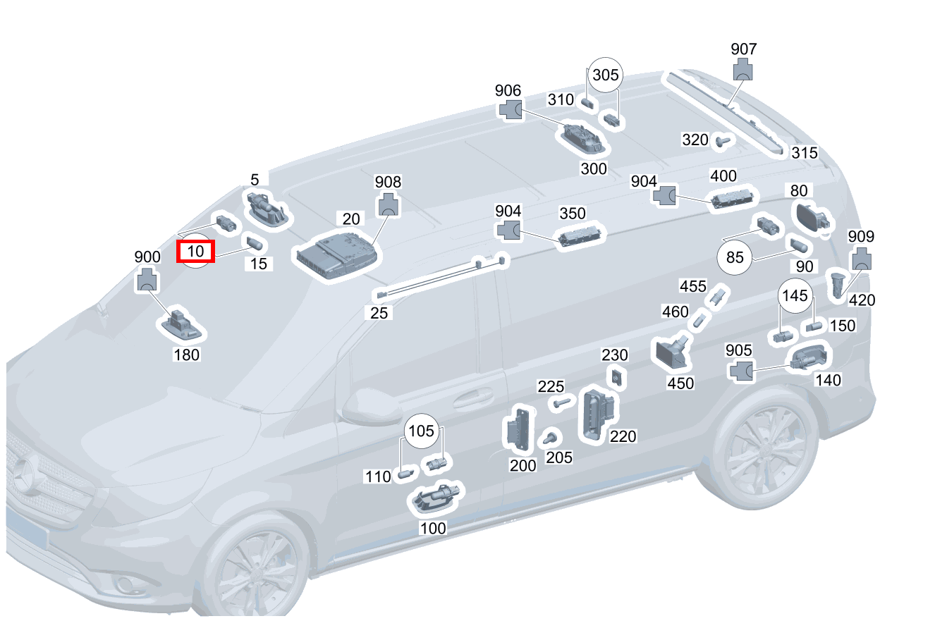 Lampenfassung Beleuchtung Make-up-Spiegel; 12V-5W V 220 d EDITION Kompakt 460