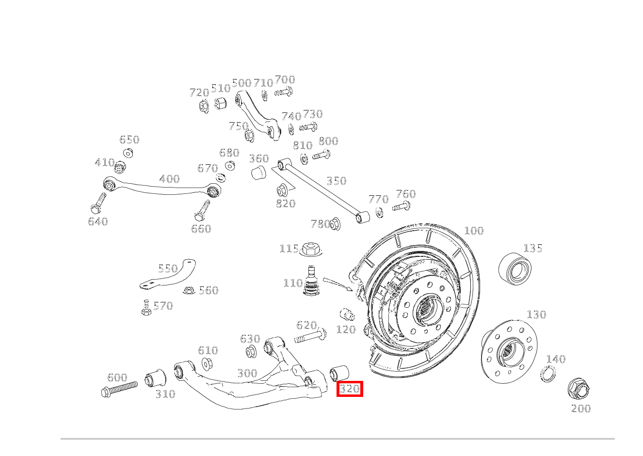Gummilager QUERLENKER R 500 L 251 Gummilager QUERLENKER R 500 L 251