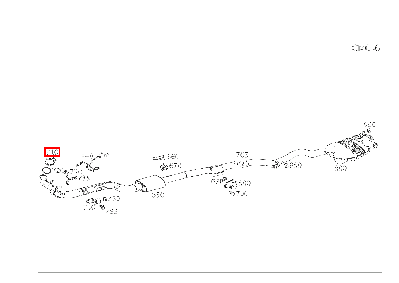Rohrschelle Abgasanlage Partikelfilter an Abgasleitung S 400 d 4MATIC Limousine lang BCA 222