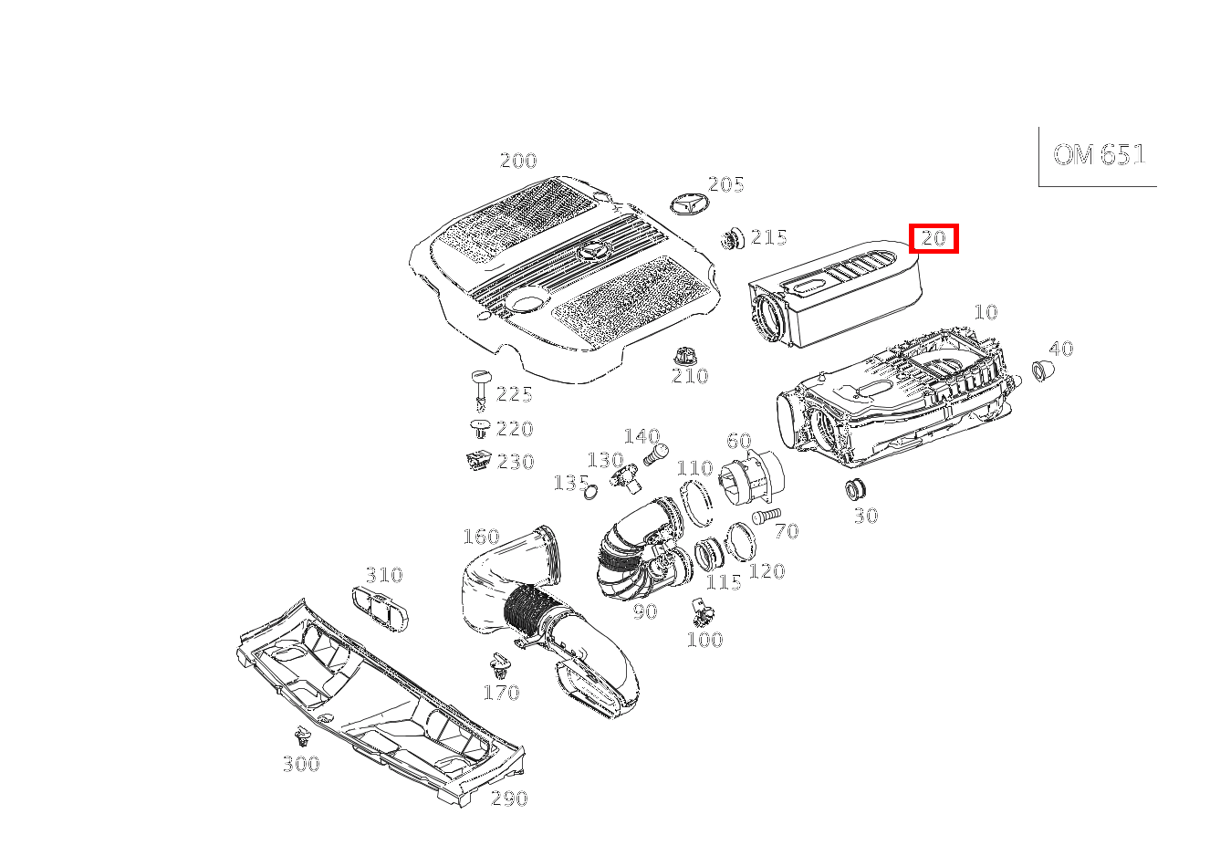 Luftfiltereinsatz C220CDI BE Ed. C 204 Luftfiltereinsatz C220CDI BE Ed. C 204
