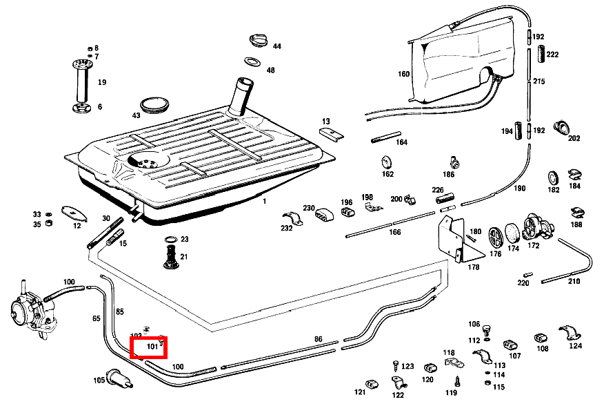 SCHLAUCHHALTER 240 D 3.0 115