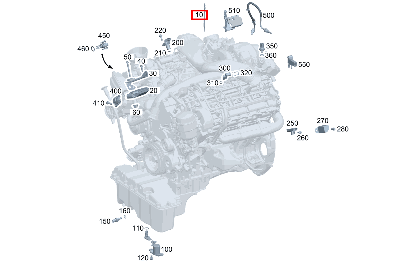 Glühkerze Stahlausführung E 280 CDI T-Modell 213