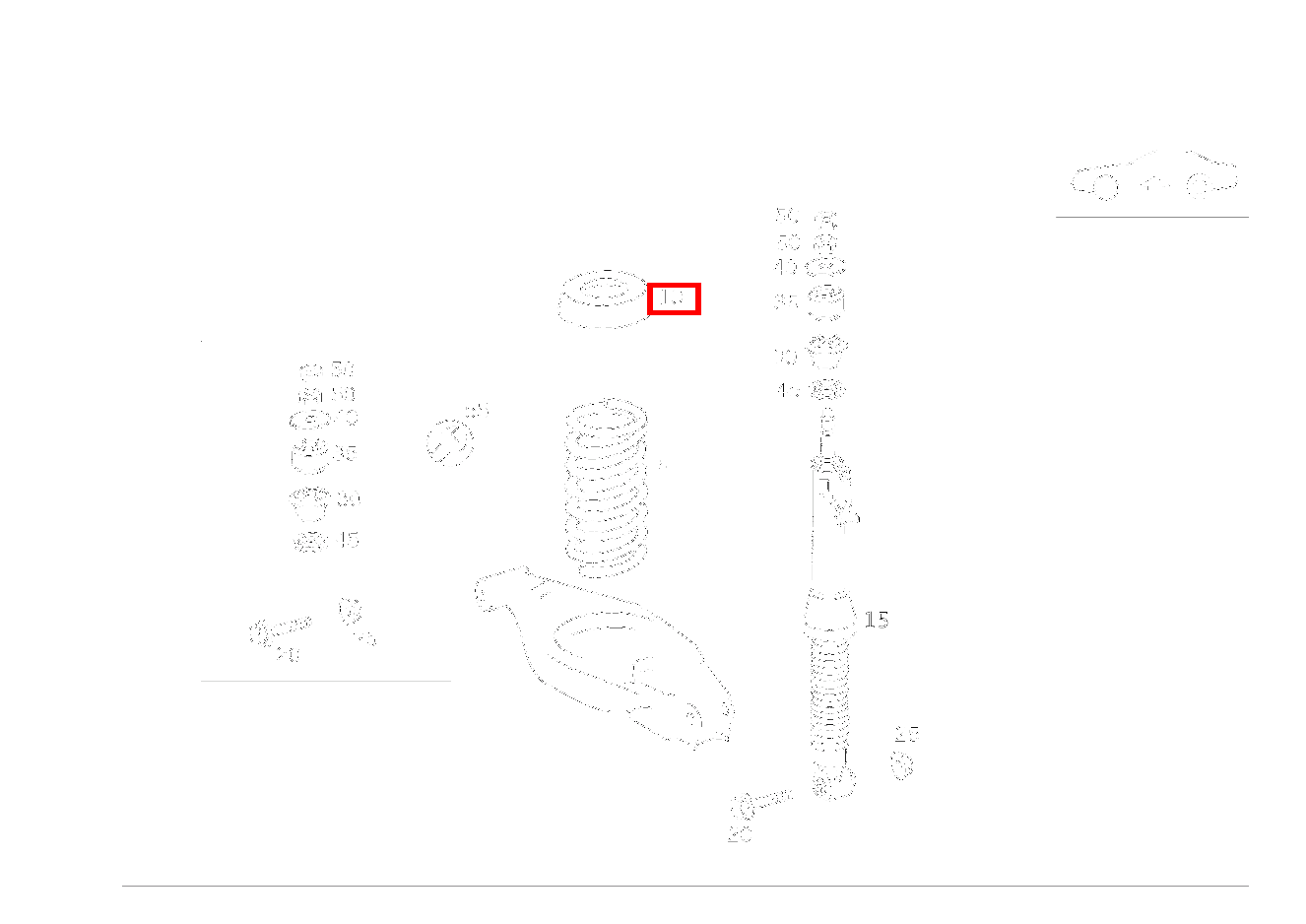 Gummipuffer NACH BEDARF;NOPPENZAHL: 1 (8 MM) SL 600 Roadster mit Automatik 129