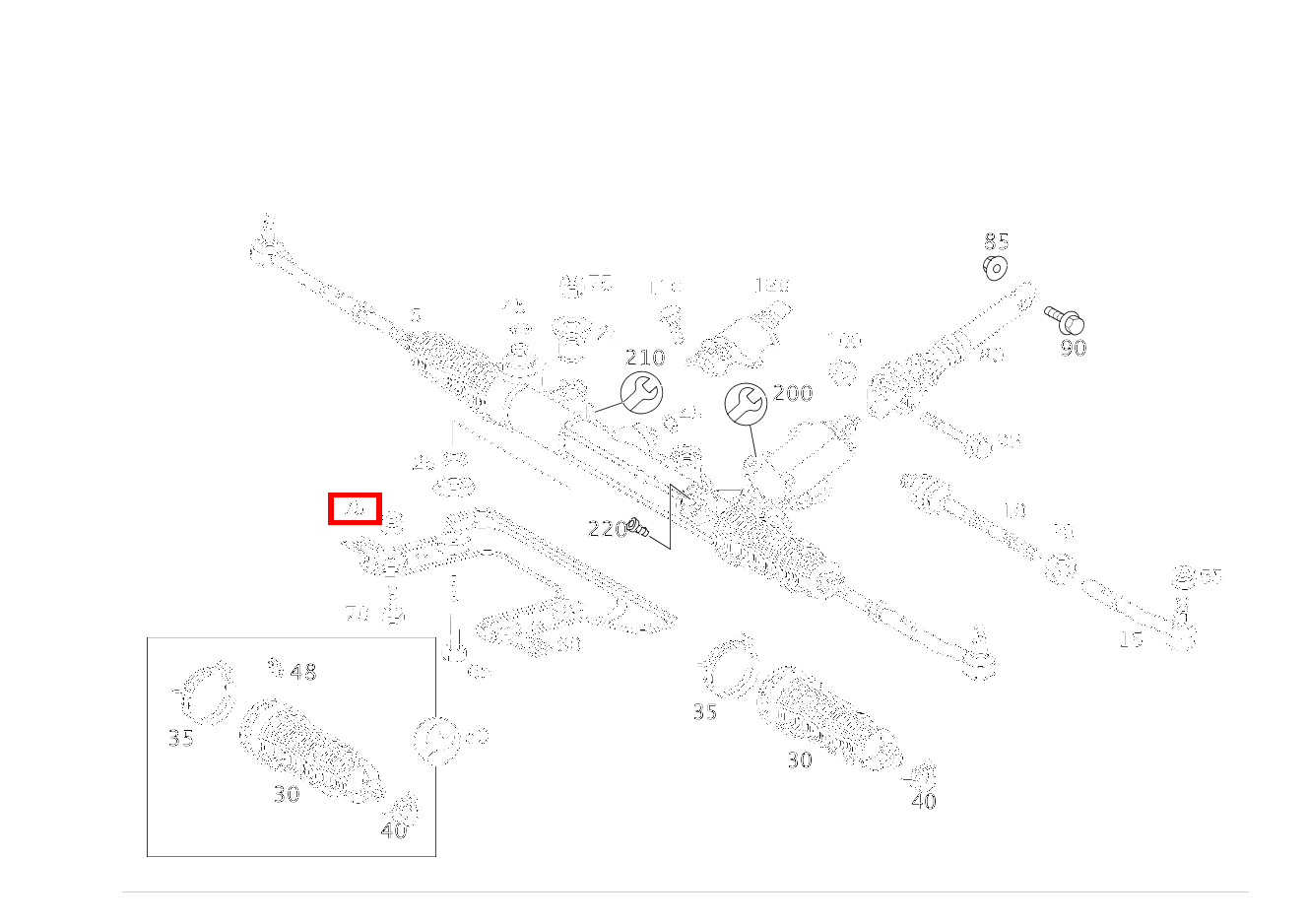 Mutter LENKUNG AN QUERTRAEGER; M12X1.5 CL 65 AMG Coupé 215