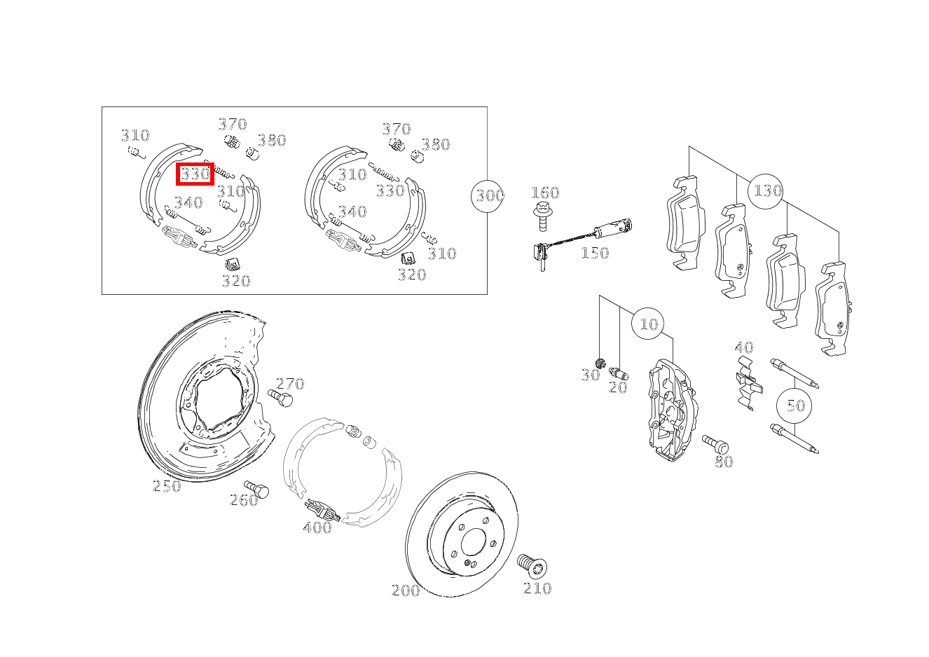 Zugfeder Bremsbackenrückholung SLS AMG GT Roadster Final Edition 197