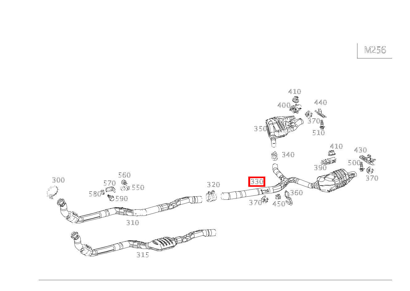 ABGASLEITUNG HINTEN Hinten links Mercedes-AMG GT 53 4MATIC+ 290
