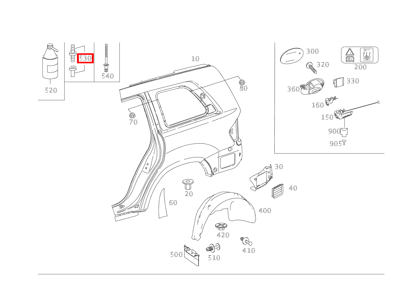 TEILESATZ GEWINDEBOLZEN REPARATURLOESUNG FUER ABGEBROCHENE SCHWEISSBOLZEN GL 500 4MATIC Off-Roader 164