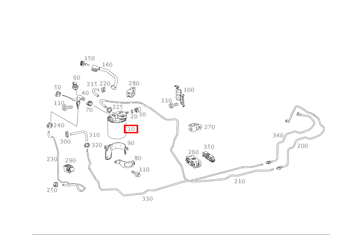 Kraftstofffilter B 200 d Sports Tourer 246
