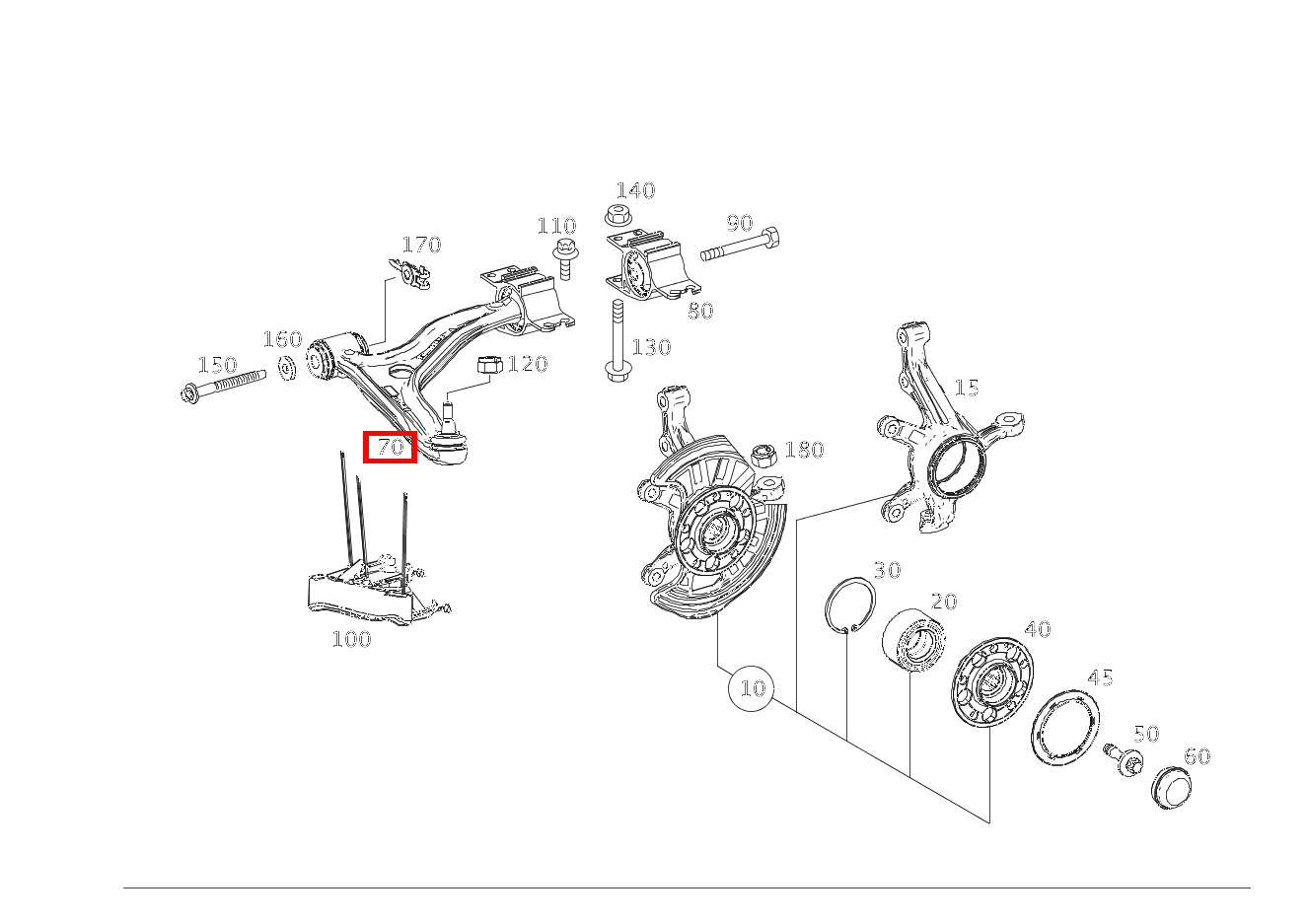 Querlenker Links Mercedes-AMG CLA 45 4MATIC Shooting Brake BCA 117