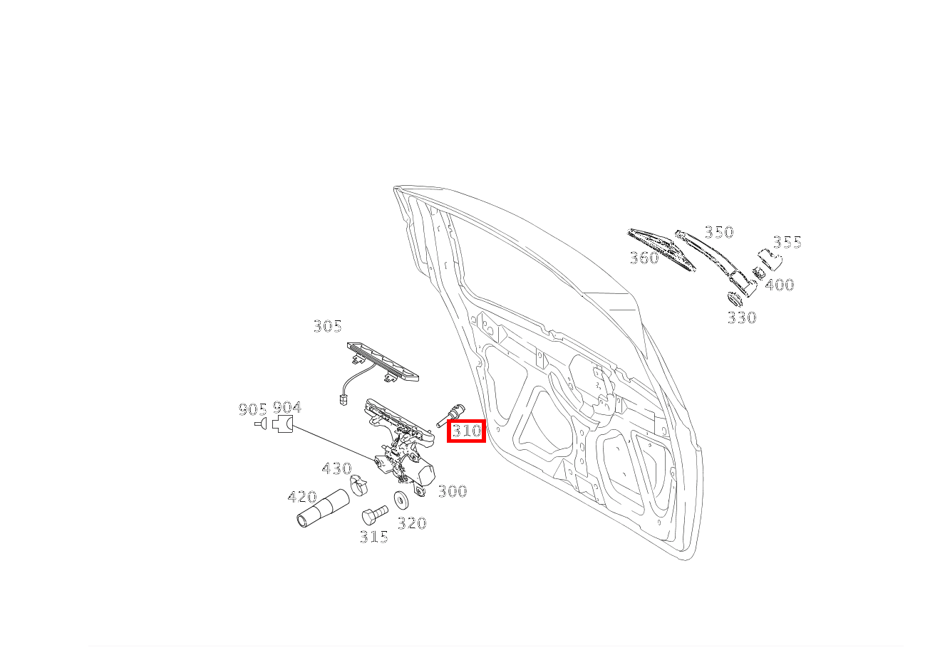Düse Scheibenwaschanlage HECKWISCHER A 160 BlueEFFICIENCY Limousine 205 Düse Scheibenwaschanlage HECKWISCHER A 160 BlueEFFICIENCY Limousine 205