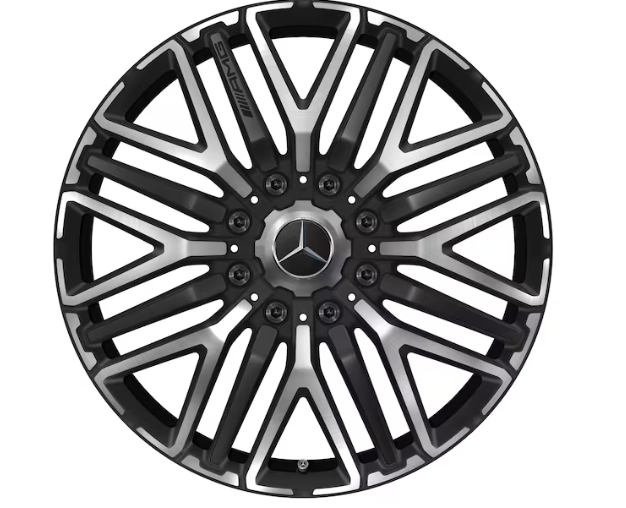 AMG Schmiederad 22 Zoll, 9,5 J x 22 ET 60, schwarz matt, glanzgedreht