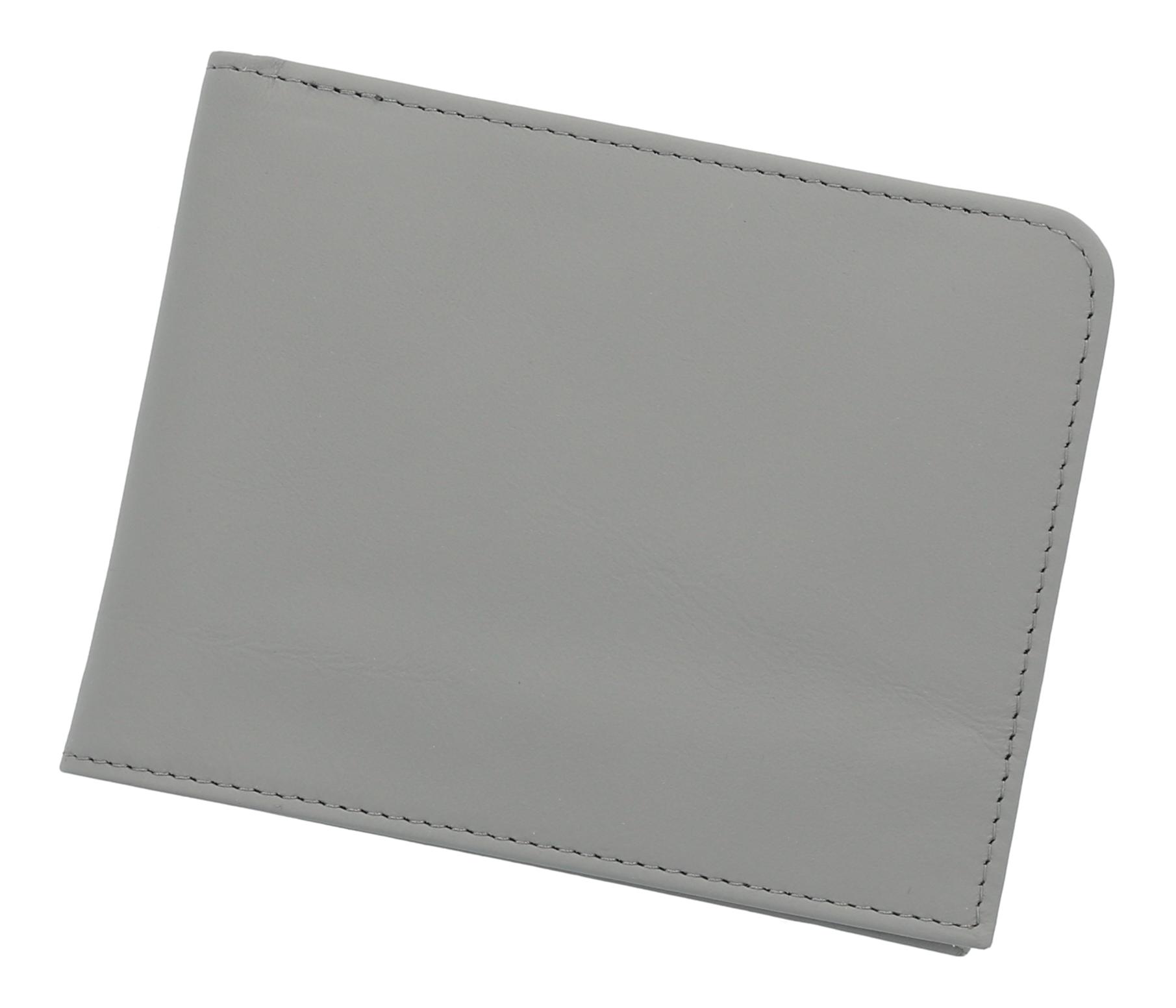 Geldbörse silbergrau, Rindleder