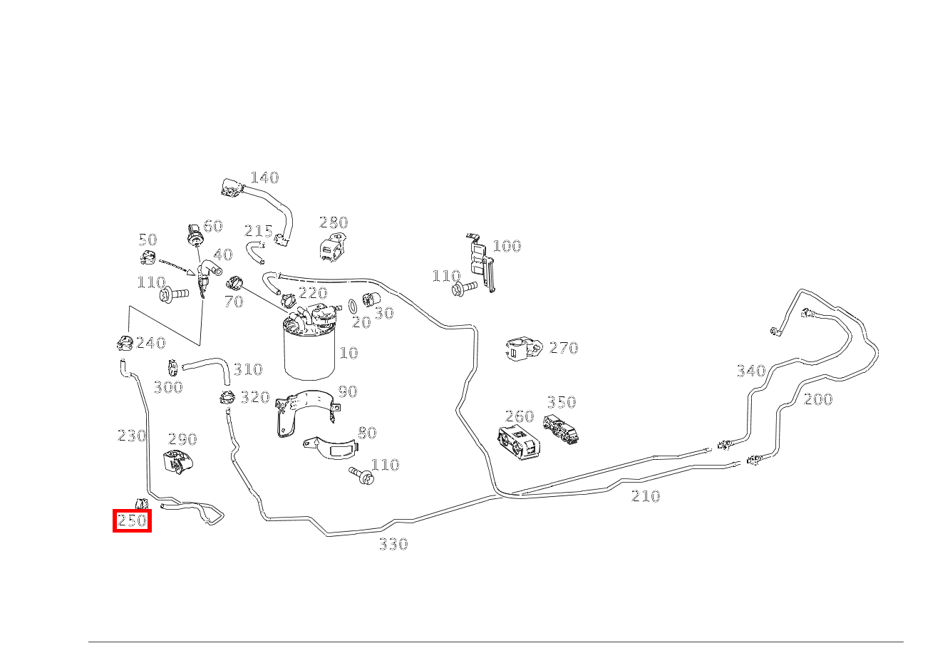 Schlauchschelle Kraftstoffleitung; 13-14.5 MM CLA-Klasse CLA 180 CDI / d BCA 117