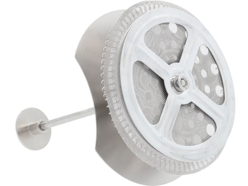 Pressstempelkanne, 1,0 l, Edelstahl/Kunststoff, gebürstet