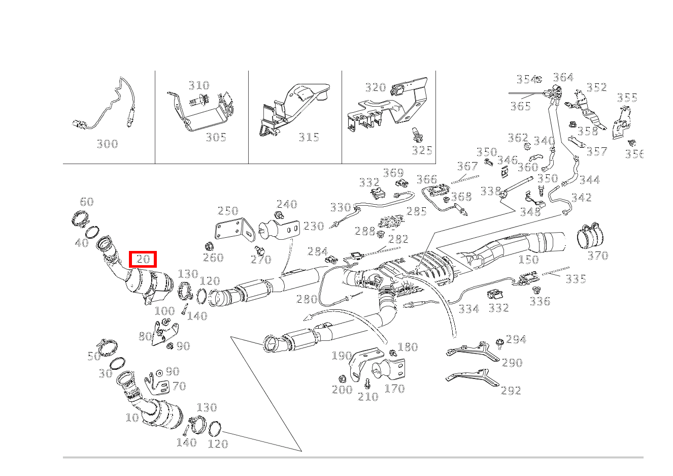 Abgasleitung Rechts E 450 T 4MATIC 213