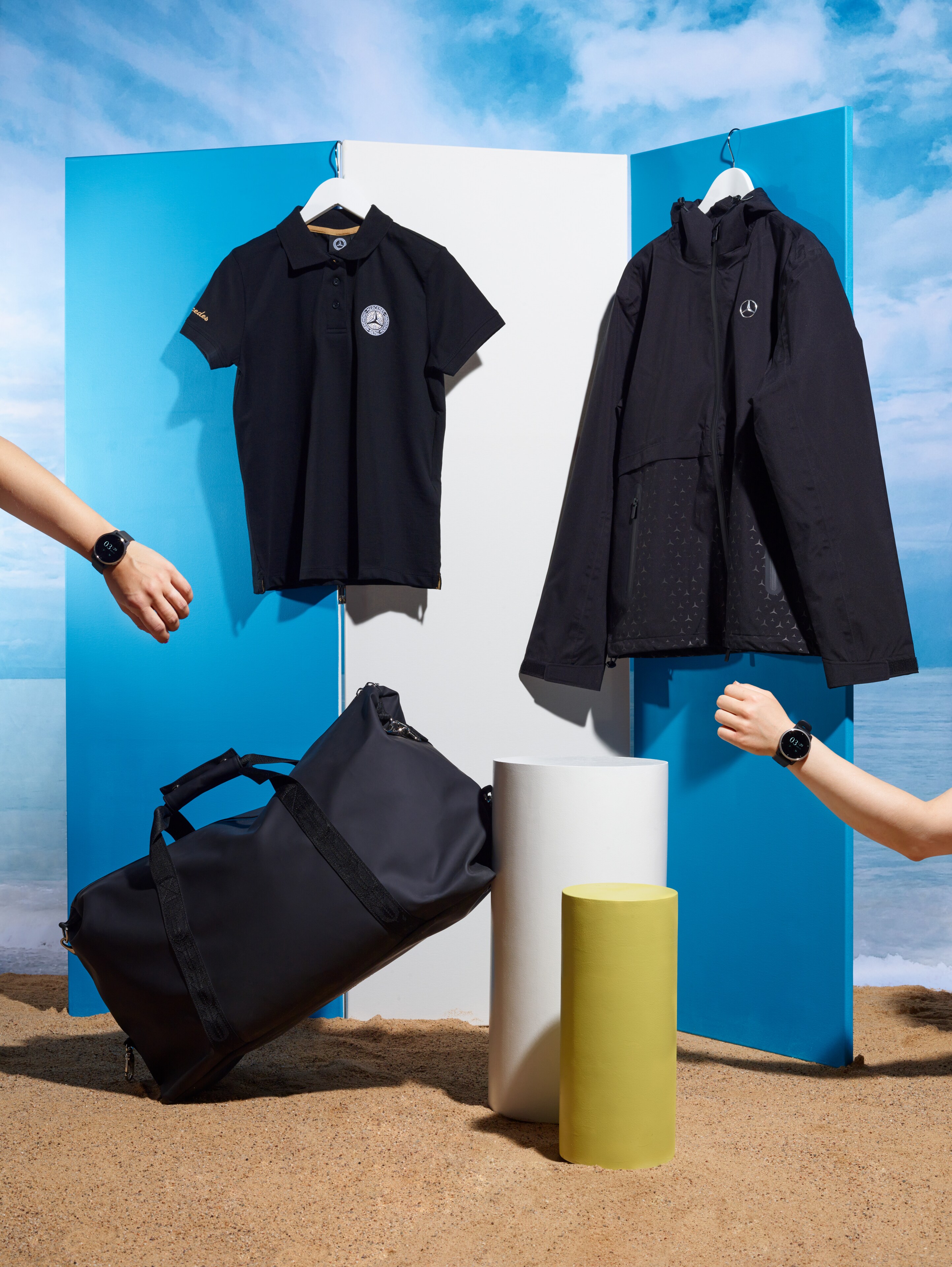 Poloshirt Damen, schwarz