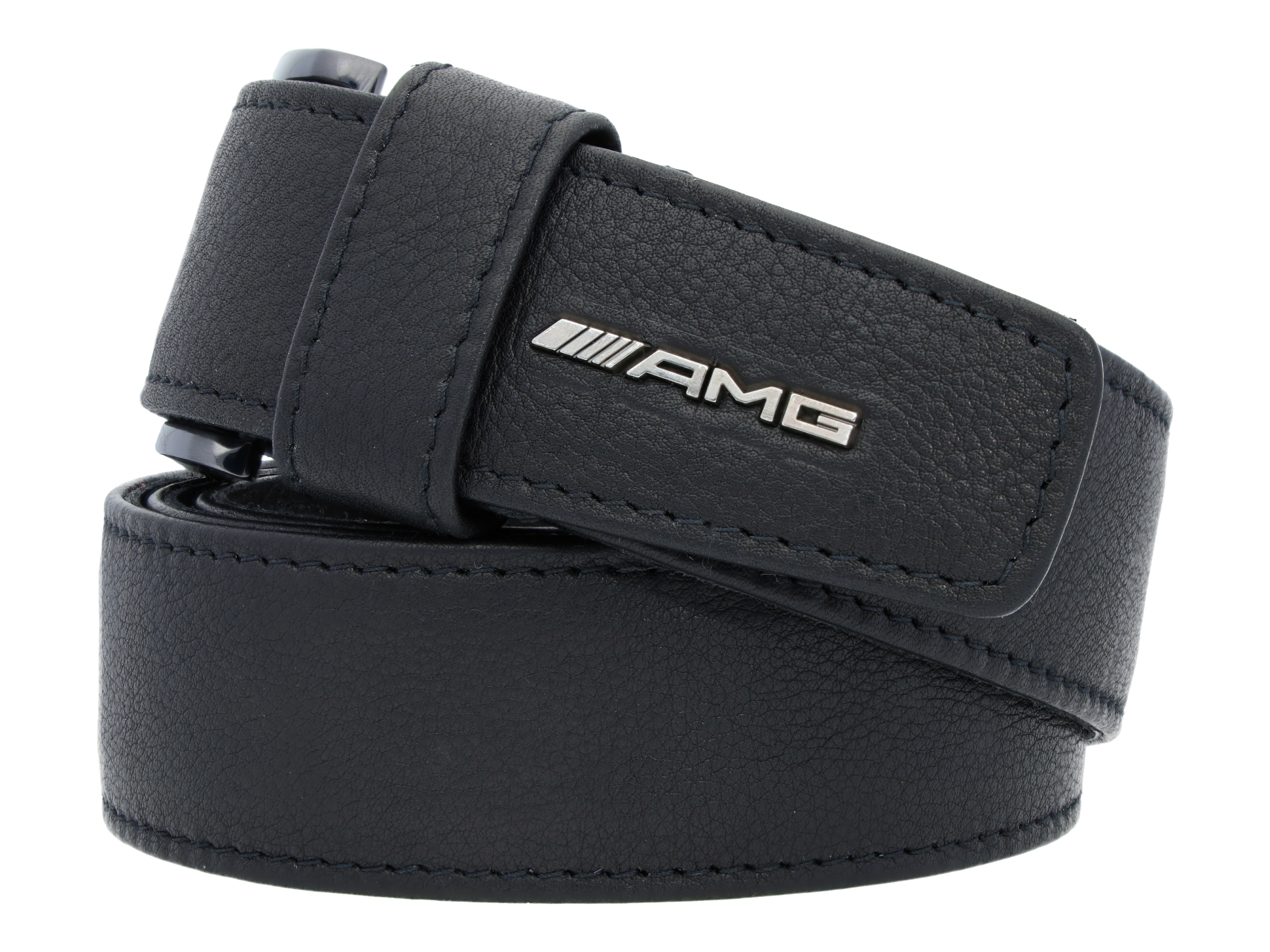 AMG Gürtel, schwarz, Rindleder