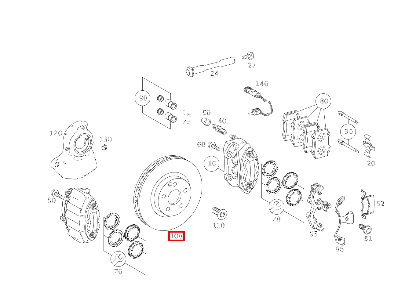 Bremsscheibe Vorne rechts S63L AMG 221 Bremsscheibe Vorne rechts S63L AMG 221