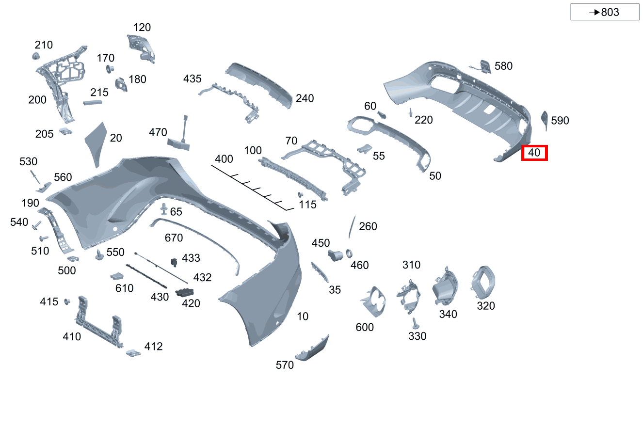 Abdeckung Stossfänger Stoßfänger hinten unten GLE 350 e 4MATIC 167 Abdeckung Stossfänger Stoßfänger hinten unten GLE 350 e 4MATIC 167
