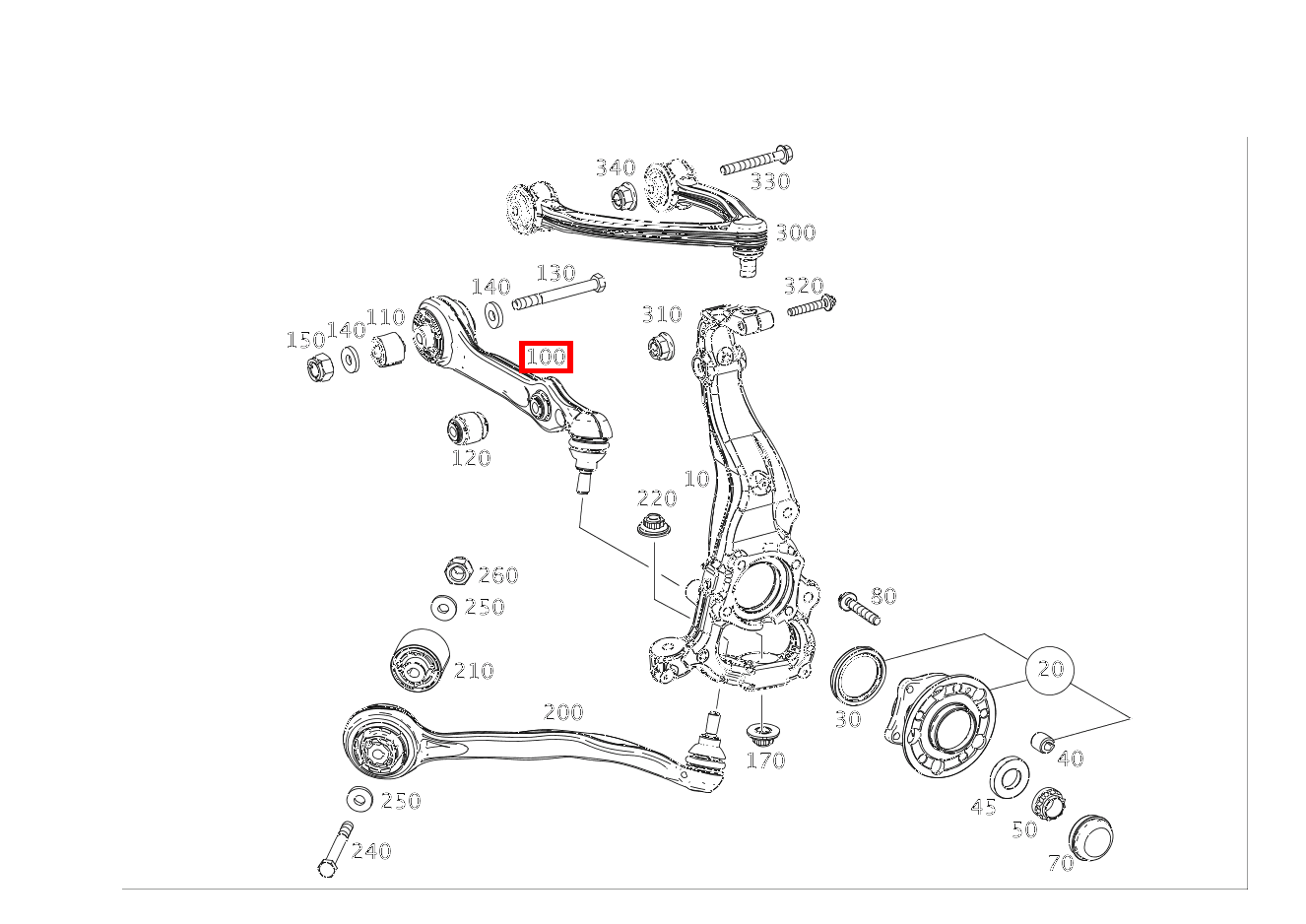 Federlenker Links Mercedes-Maybach S 560 222 Federlenker Links Mercedes-Maybach S 560 222