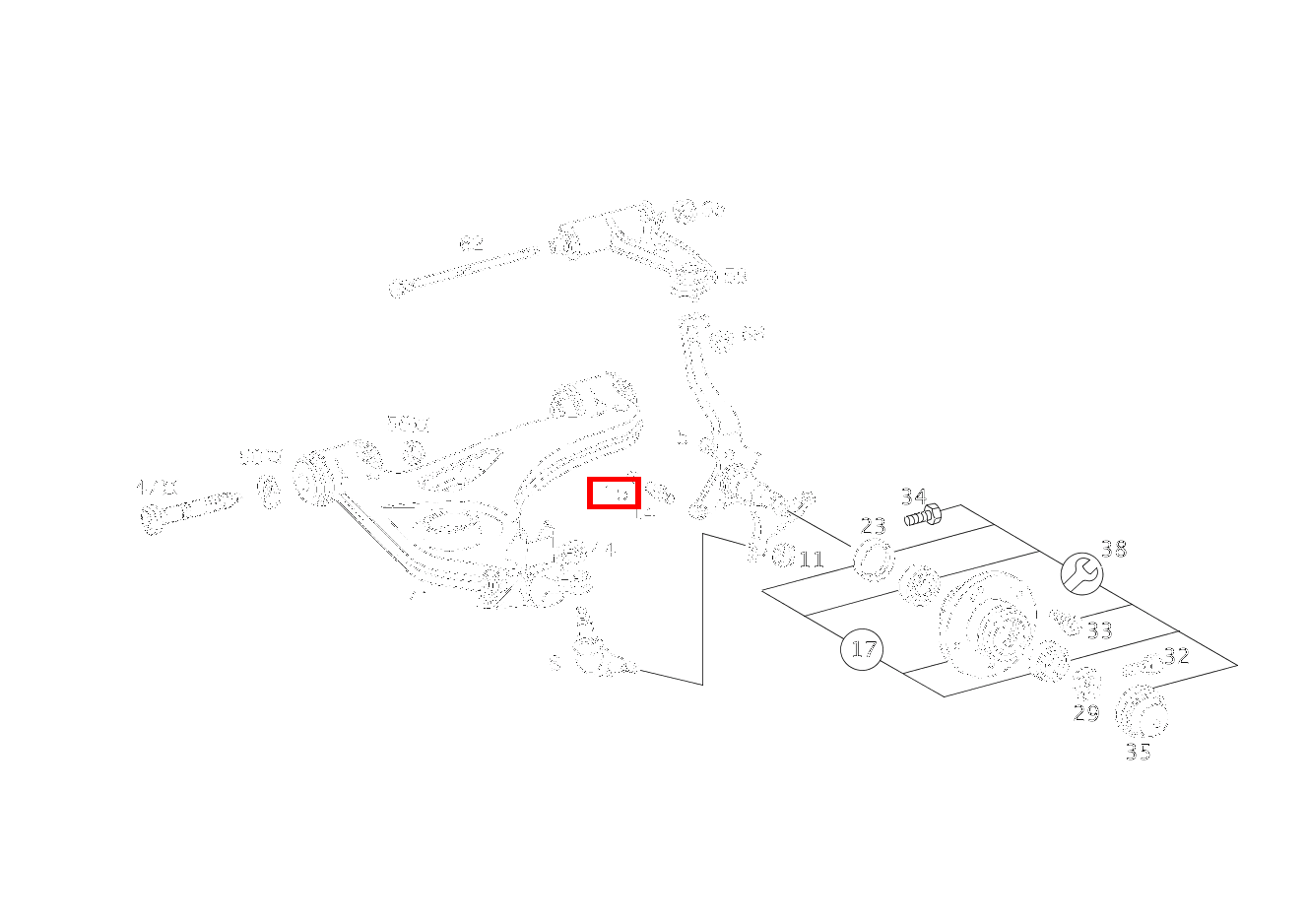 Schutzkappe LENKANSCHLAG C 200 T CDI 202