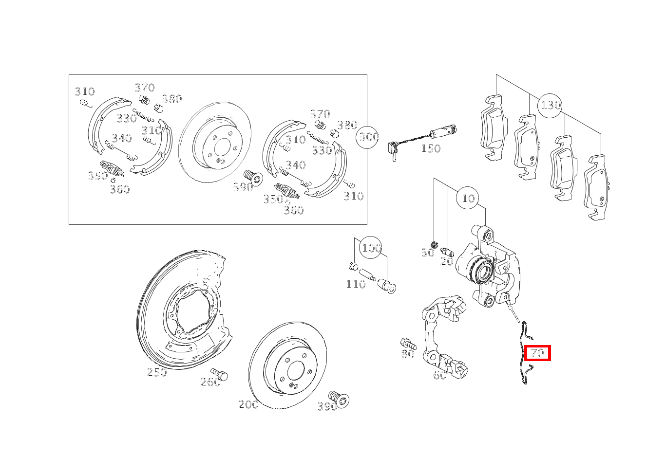 Spreizfeder E 220 CDI T-Modell 253