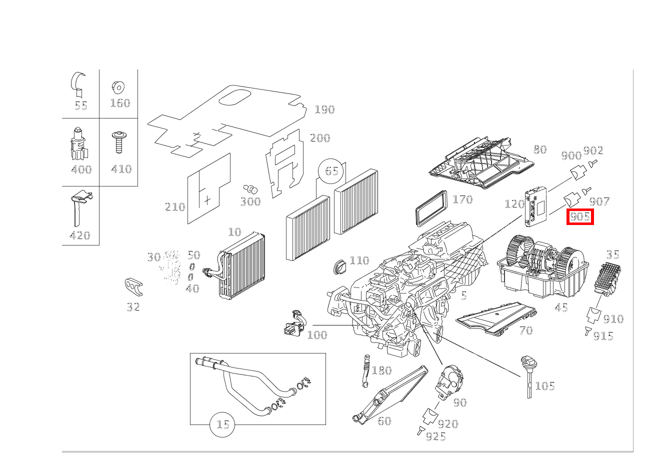 Kontaktbuchse STEUERGERAET KLIMAANLAGE N 22/1; 0.5-0.75 MM2 MQS CL500 4M BE 216