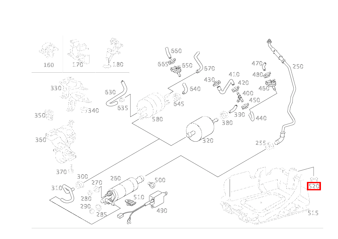 Sechskantmutter BEFESTIGUNG ABDECKUNG CL 65 AMG Coupé 215