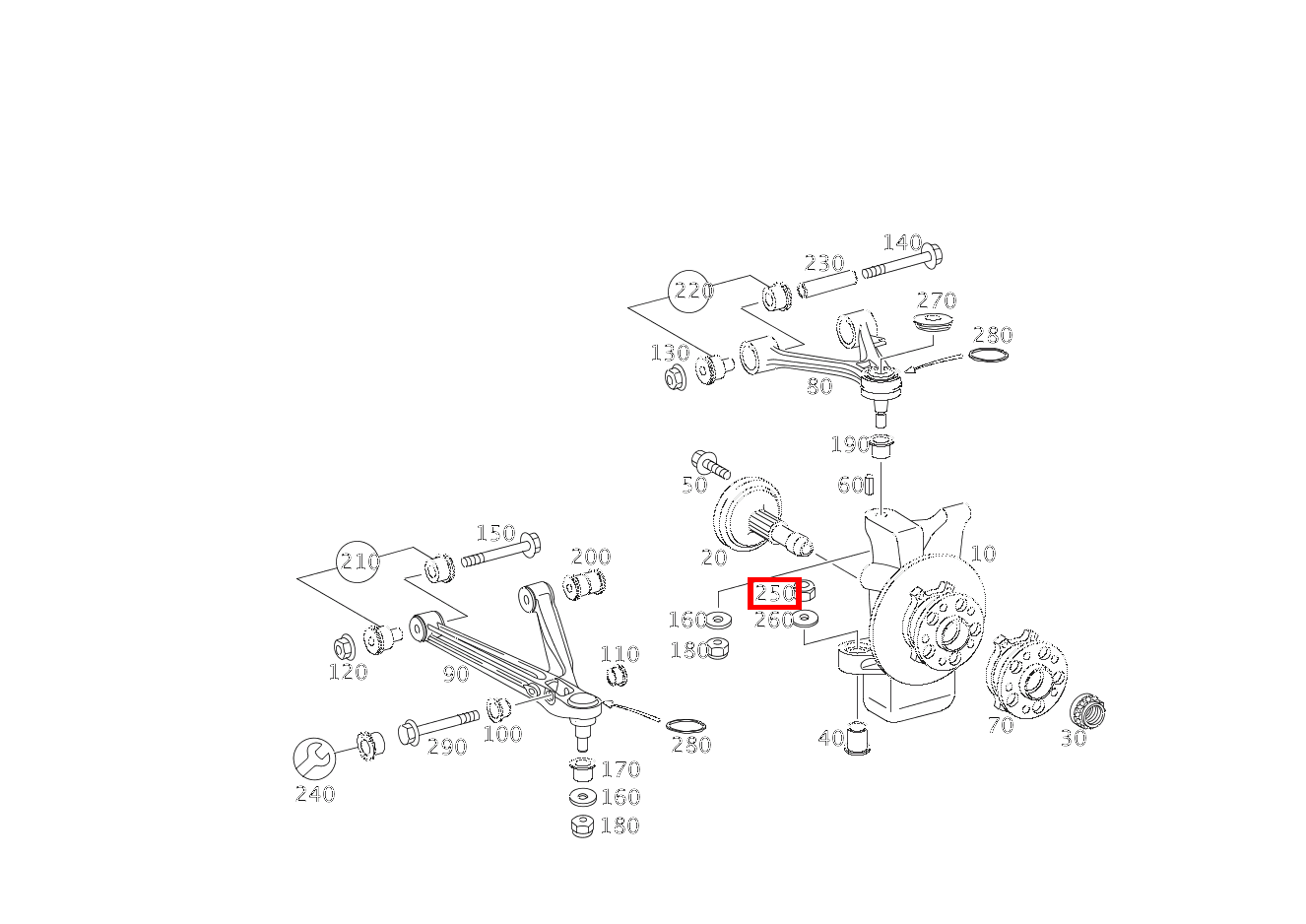 Mutter ACHSSCHENKEL; M12X1.5 SLR McLaren Roadster 199