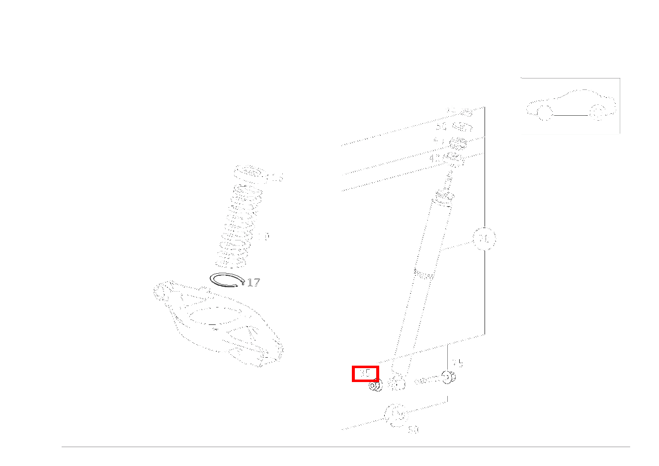 Mutter STOSSDAEMPFER AN FEDERLENKER; M10 SLK 320 AMG KOMP 170