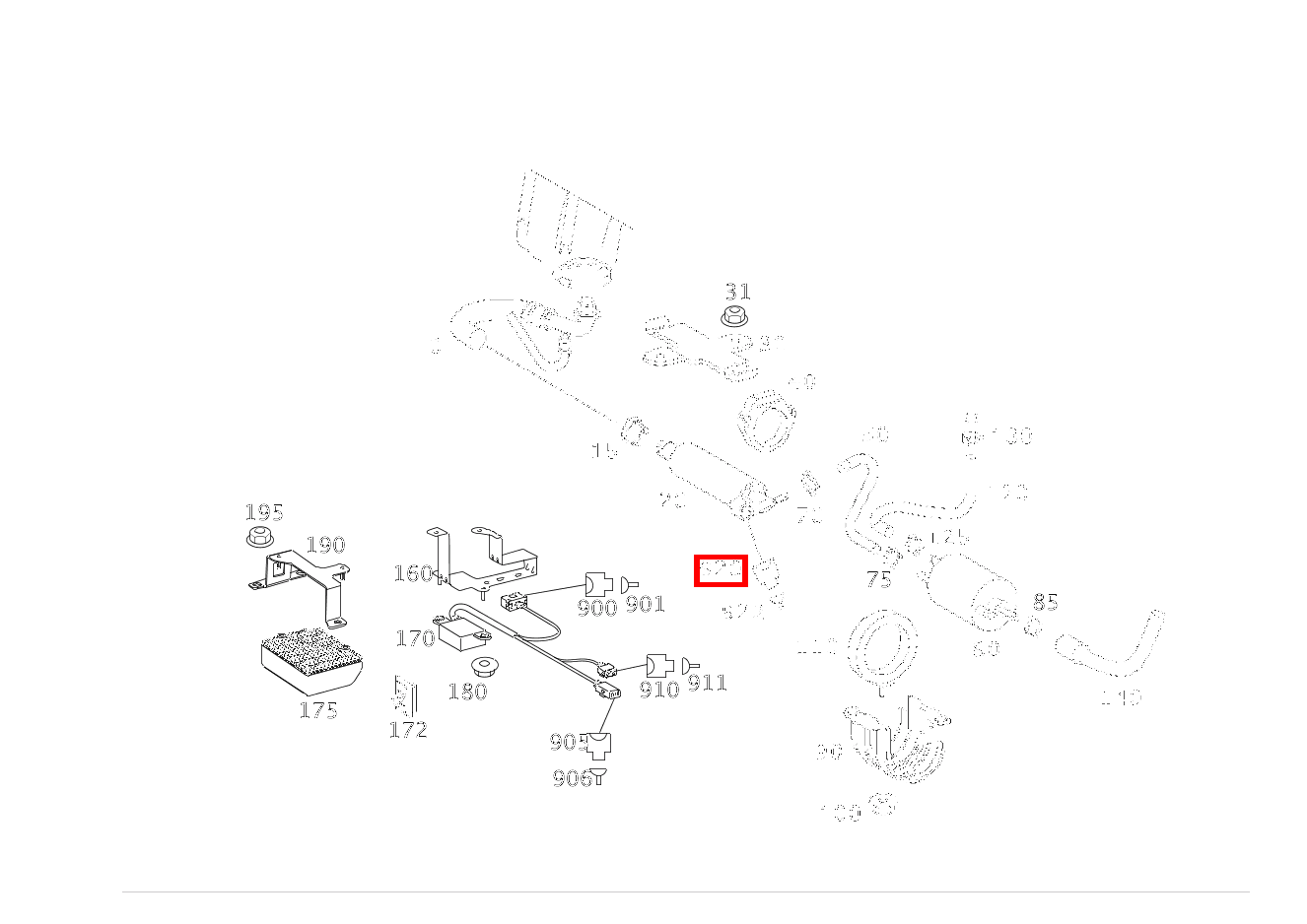 Steckhülsengehäuse KRAFTSTOFFPUMPENPAKET M3; 2-PIN SLK2.8 SL500 230