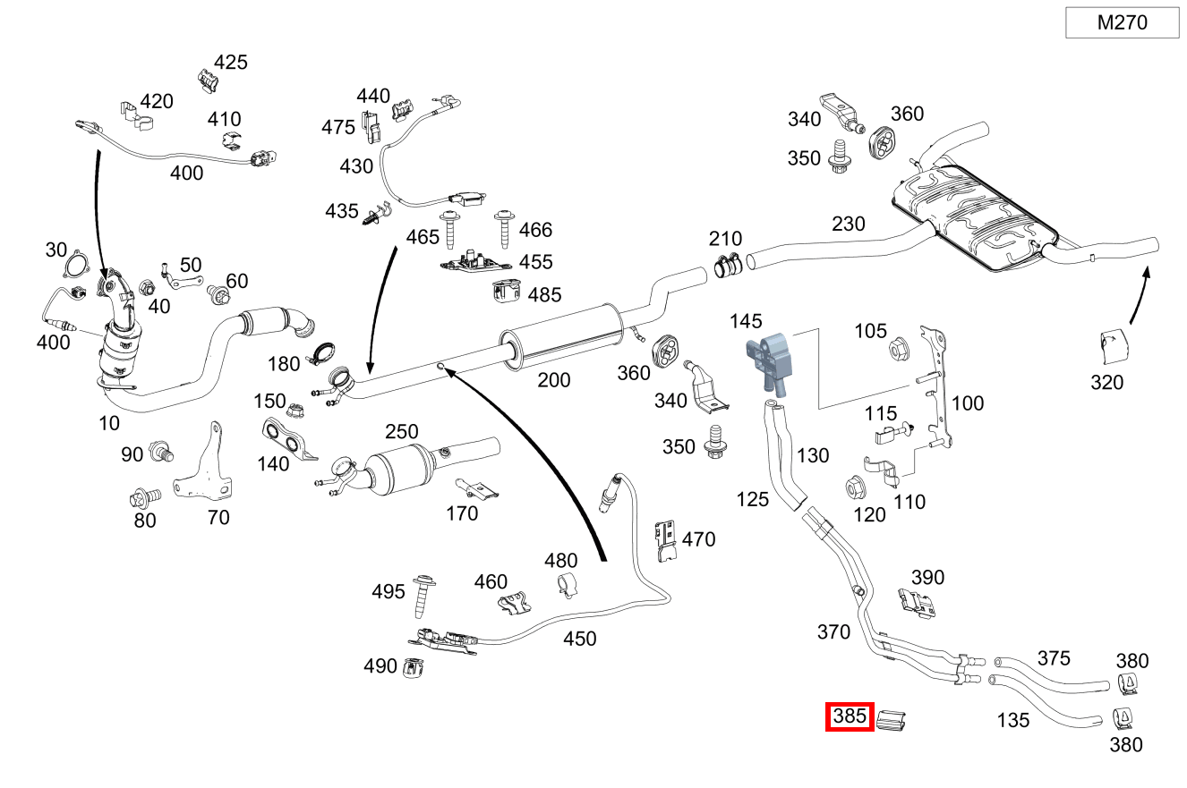 Klammer LEITUNGSBEFESTIGUNG CLA 220 4MATIC Shooting Brake SCORE! 117