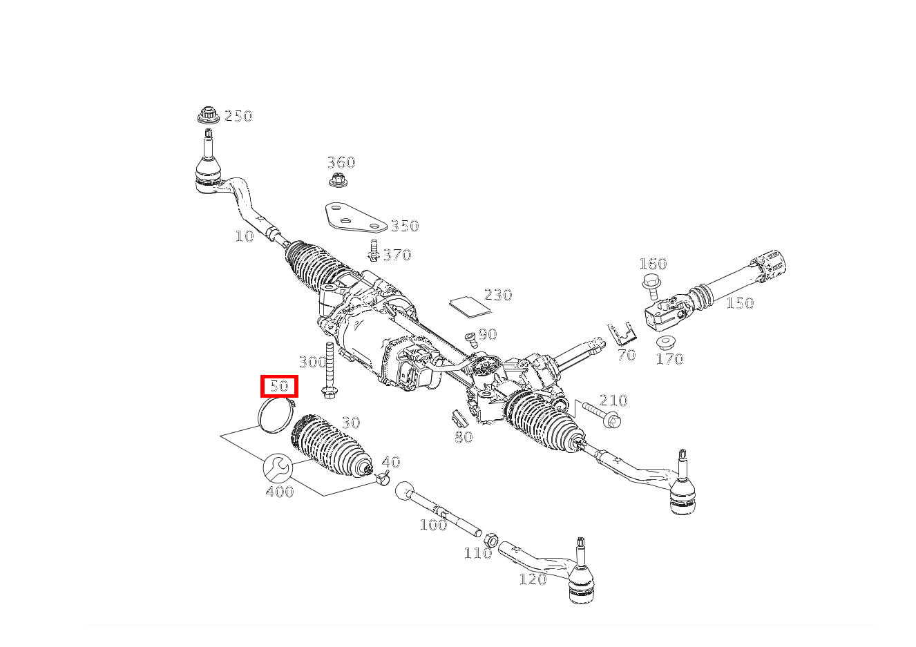 EINOHRKLEMME INNEN S 560 Cabriolet 217