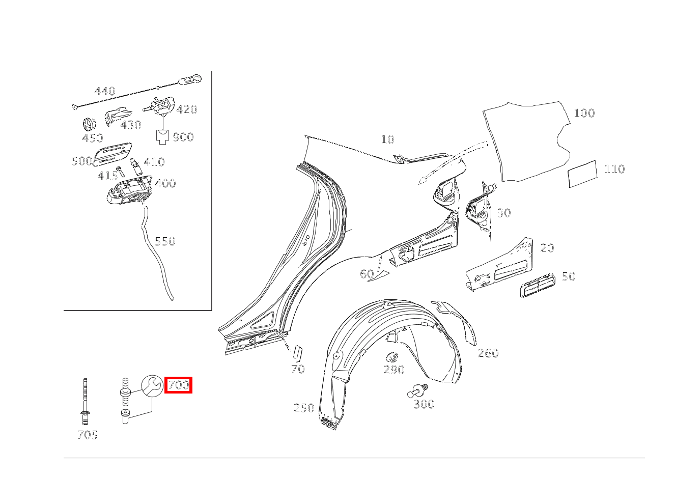 TEILESATZ GEWINDEBOLZEN REPARATURLOESUNG FUER ABGEBROCHENE SCHWEISSBOLZEN E 350 4MATIC Limousine BCA 212