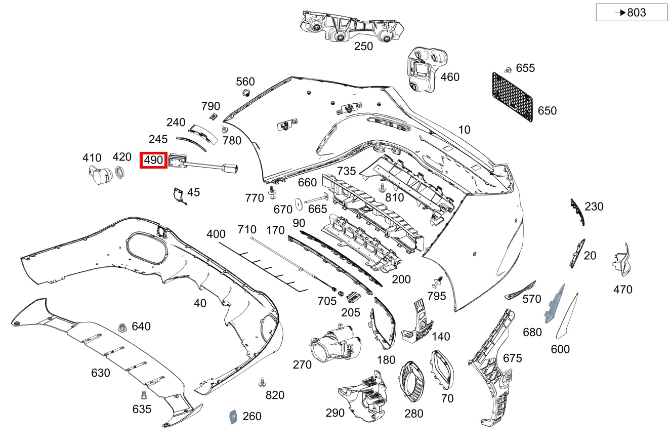 Radarsensor Links und rechts CLA 200 Shooting Brake 118 Radarsensor Links und rechts CLA 200 Shooting Brake 118